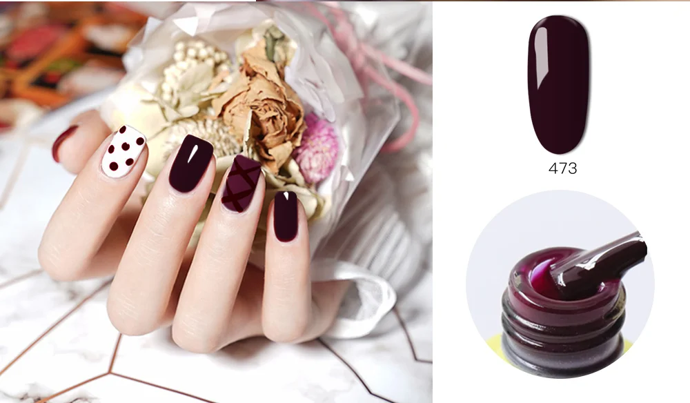 Ibdgel/красный Гель-лак для ногтей, набор из 3 предметов, темно-красное вино, полуперманентный Гель-лак, Лаки, Рождество, Полный Пигмент, УФ-Гель-лак