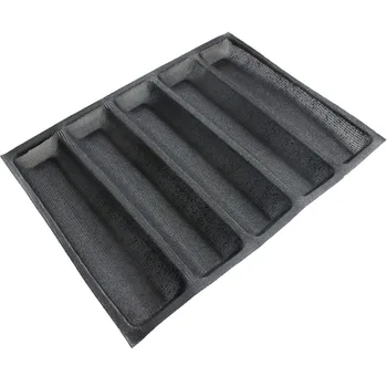 

Silicone Form 5 indents Silform/Bread Mould Silform Fiber Glass Baking Form Flexipan Food Grade (00358)