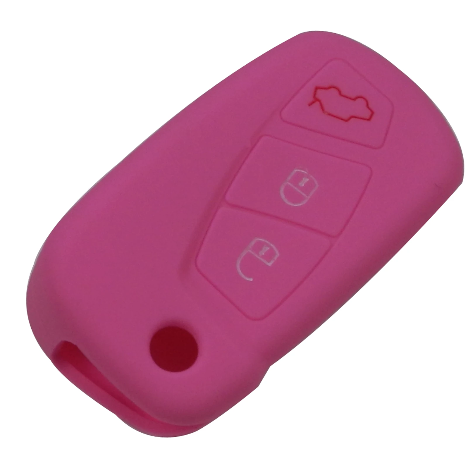 30pcs/lot Silicone 3 Button Remote Flip Key Case Fob Cover Protect Holder For Ford KA