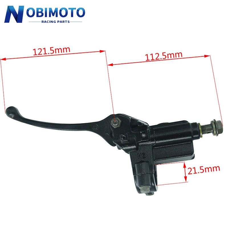 Balck 7/8" 22mm Front Right Brake Lever Hydraulic Master Cylinder
