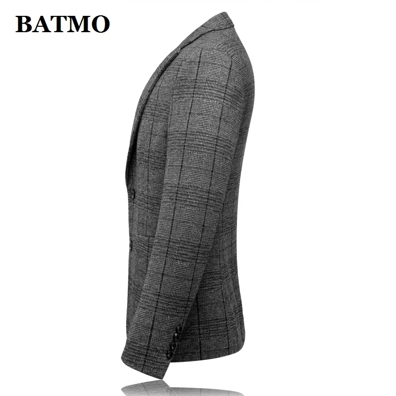 BATMO Новое поступление осенний высококачественный Повседневный клетчатый мужской пиджак, мужские повседневные клетчатые куртки, 8828