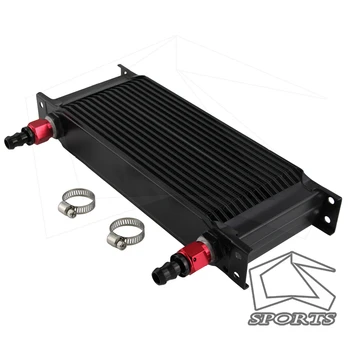 

2" ALUMINIUM 8AN OIL COOLER - 16 ROW ENGINE OIL COOLER + AN8 FITTING / HOSE END
