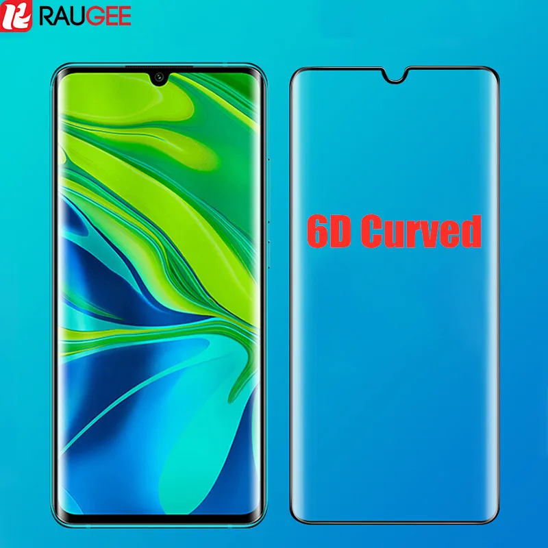 Закаленное стекло для Xiaomi Mi Note 10 Lite изогнутое защитное 6D с полным покрытием CC9