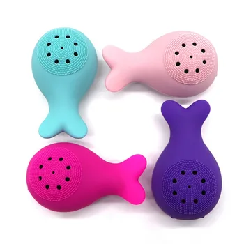 

Whale Silicone Face Cleansing Brush Cleaning Pores Oil-control Remove Blackheads Facial Washing Brush Electric Face Cleaner