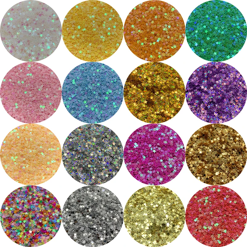 Sequin embroidery accessories sequin sewing accessories sequins for crafts sequins accessories 10000pcs/lot 3mm PVC sequins star shape sequins flat loose glitter sequin paillettes sewing craft DIY scrapbooking glitter craft