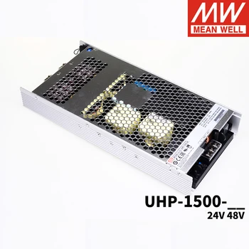 

MEAN WELL UHP-1500 24v 48v Fanless design DC OK 1500W programmable Switching Power Supply with PFC For Laser PoE Machine