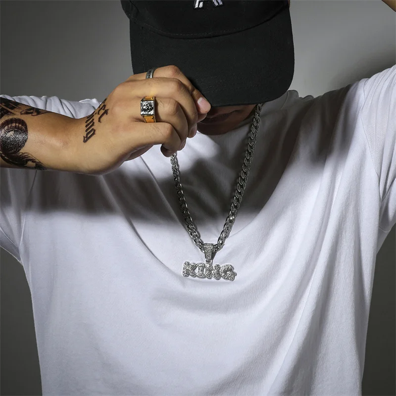 Hip Hop King Letters Pendant Necklace 