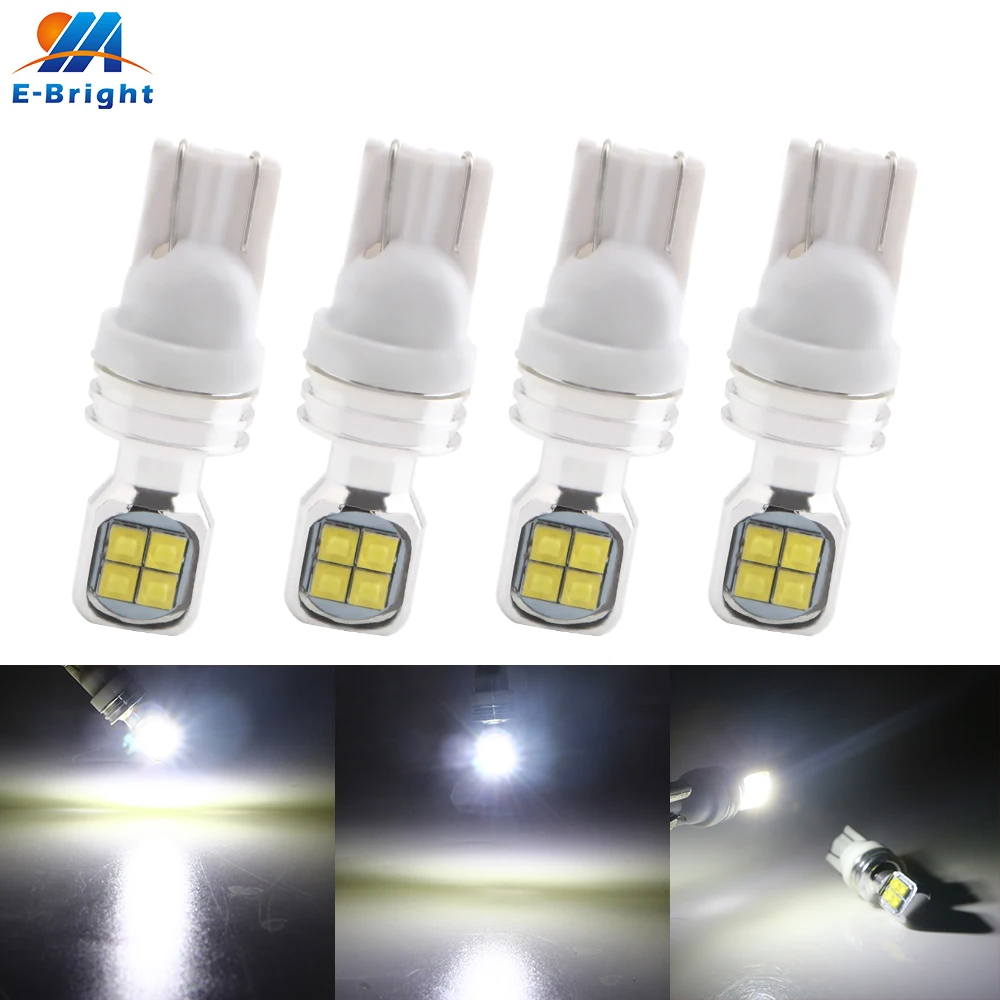 4 шт. 12В W5W 194 T10 2525 8SMD неполярный индикатор боковой очистки двери автомобиля лампы