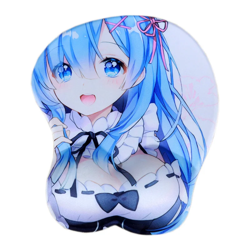 FFFAS 3D Rem коврик для мыши удобный эргономичный Oppai грудь девушка аниме геймер на