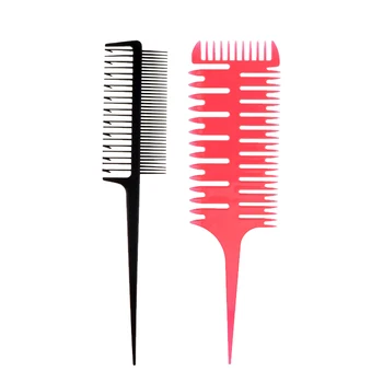 

2 Styles Professional 2-Way/3-Way Plastic Weaving Sectioning Foiling Comb For Hair Dyeing/Highlighting/Balayage