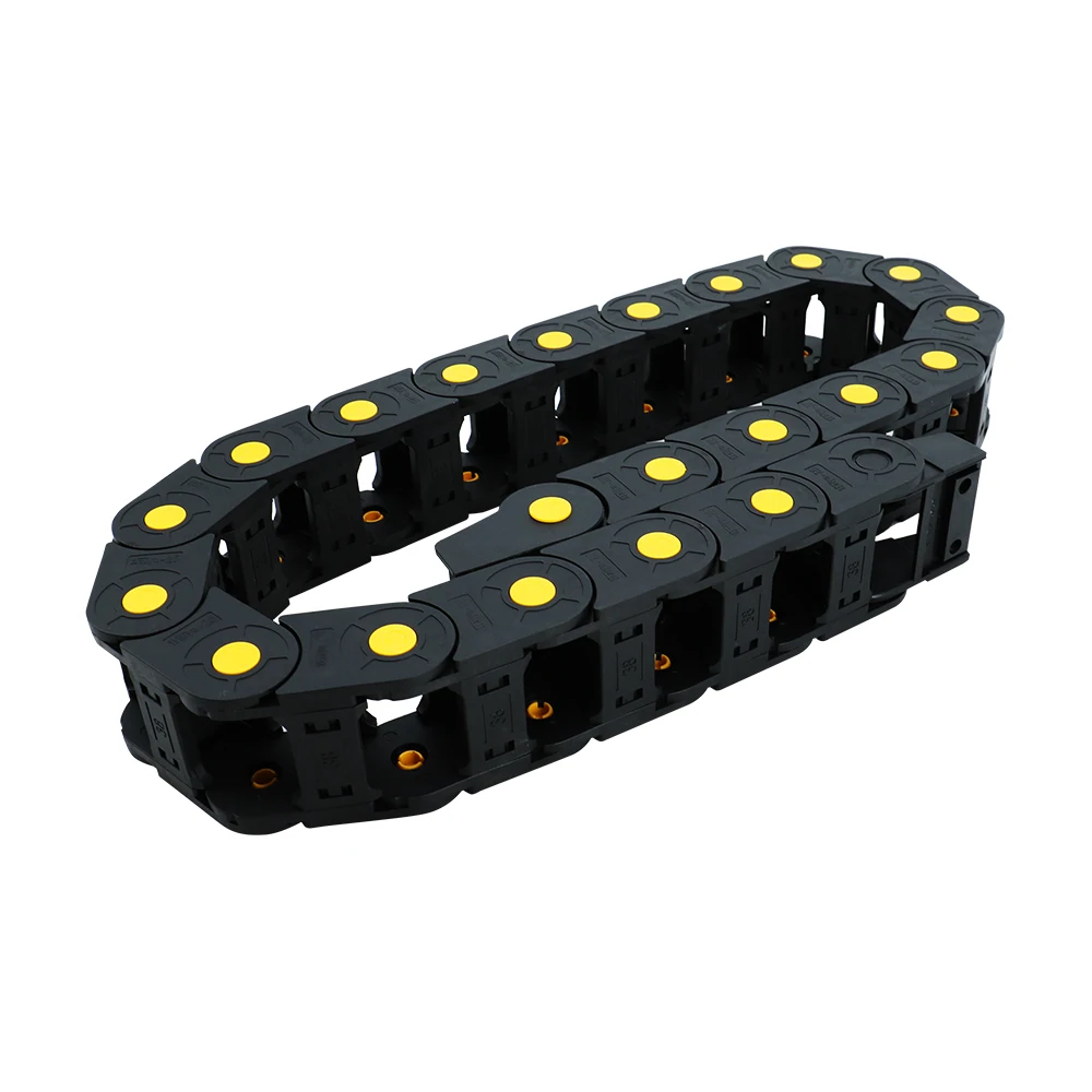Plastic Cable Chain Cable Carrier 1pcs 1 meter nylon cable drag chain CNC router multiple models inner height 25/30