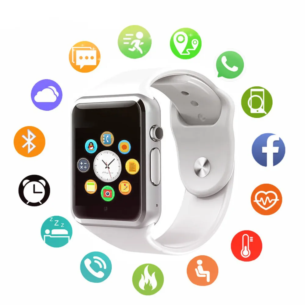 

New Smart Clock Sync Notifier Support SIM TF Map Connectivity Apple iphone Android Telephone Women Smartwatch GT08 sport watch