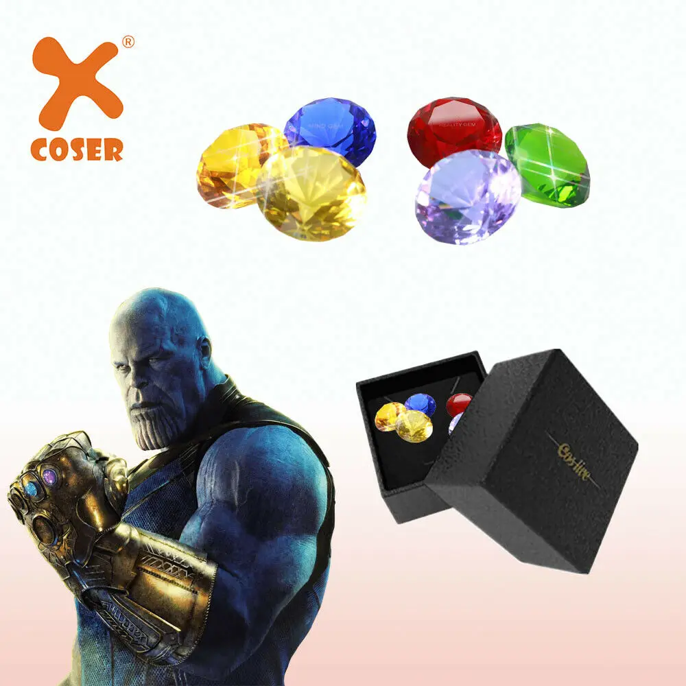 

Coslive Star Lord Glowing Orb six Infinity Stones Crystal Diamond Shaped Replica Cosplay Props Ornament Christmas Gift