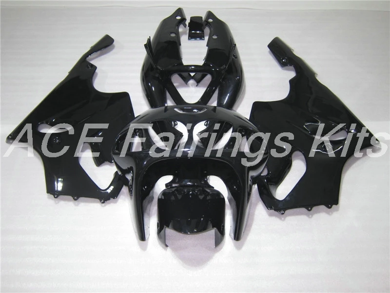 ABS обтекатель комплект подходит для Kawasaki Ninja ZX7R ZX-7R 1996-2003 96 97 98 99 00 01 02 03 Обтекатели набор на заказ все черные глянцевые