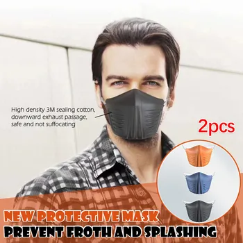

2 PCS Dust Proof Face Masks Unisex Windproof Foggy Haze Pollution Mouth Mask Washable Reusable Windbreak Mouth Cover Mascarillas