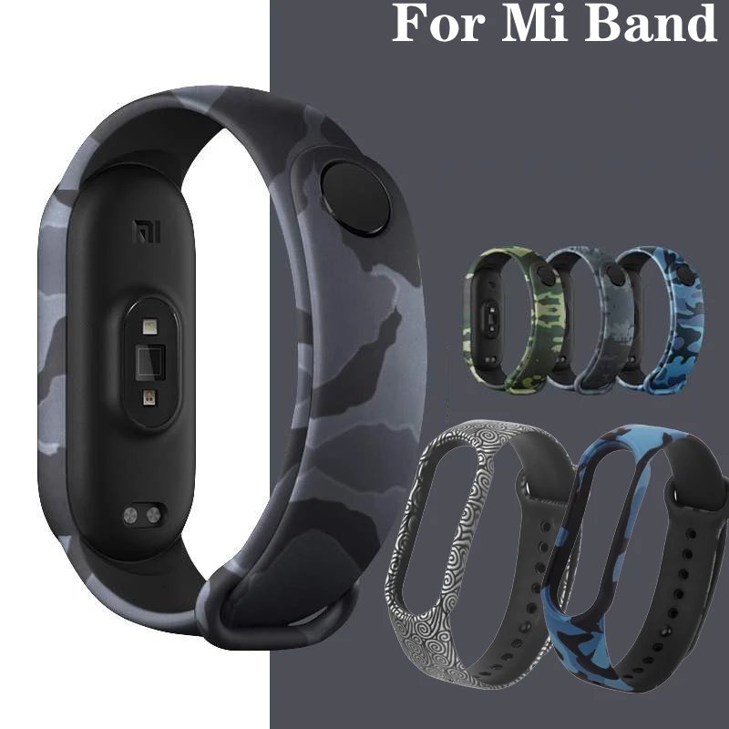 Браслет Camoflage для Xiaomi Mi Band 5 4 NFC ремешок смарт-часов M5 | Наручные часы