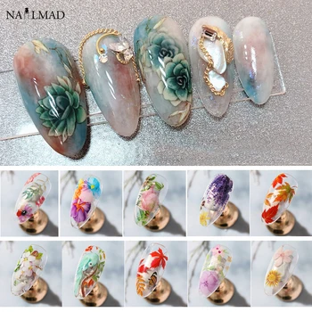 

10pcs Flowers Leaf Nail Foils Maple Stickers For Nail Art Decorations BirdDesigns Manicure Decals Transfer Wraps Accessories