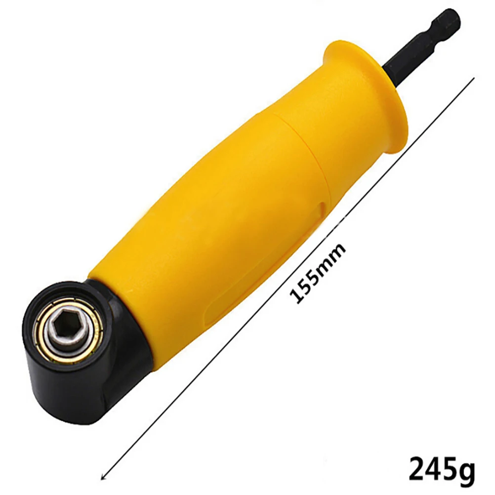 Extension Right Driver Drilling Shank Screwdriver 90 Degree Angles 1/4 Inch Hex Drill Bit Socket Holder Adaptor Sleeve