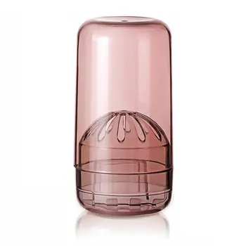 

Creative Wall Mounted Toothbrush Holder With Cup Bathroom Waterproof Dust-proof Tooth Brush Holder Bathroom Organizer