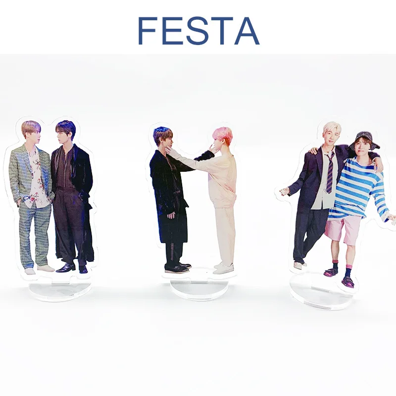 

Fashion KPOP Bangtan boys Group picture stand on the table photo FESTA Concert AcrylicTransparent standing Kpop bangtan boys