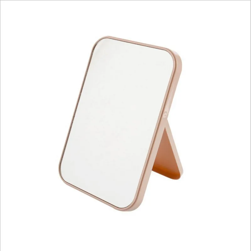 

Colorful desktop Portable Folding Makeup Mirror Square Simple Makeup Vanity Mirror