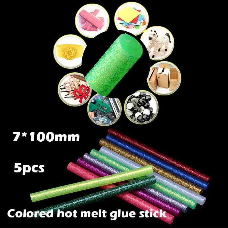 Блестящий клей эва клейкие палочки плавкий термоплавкий практичный пластик