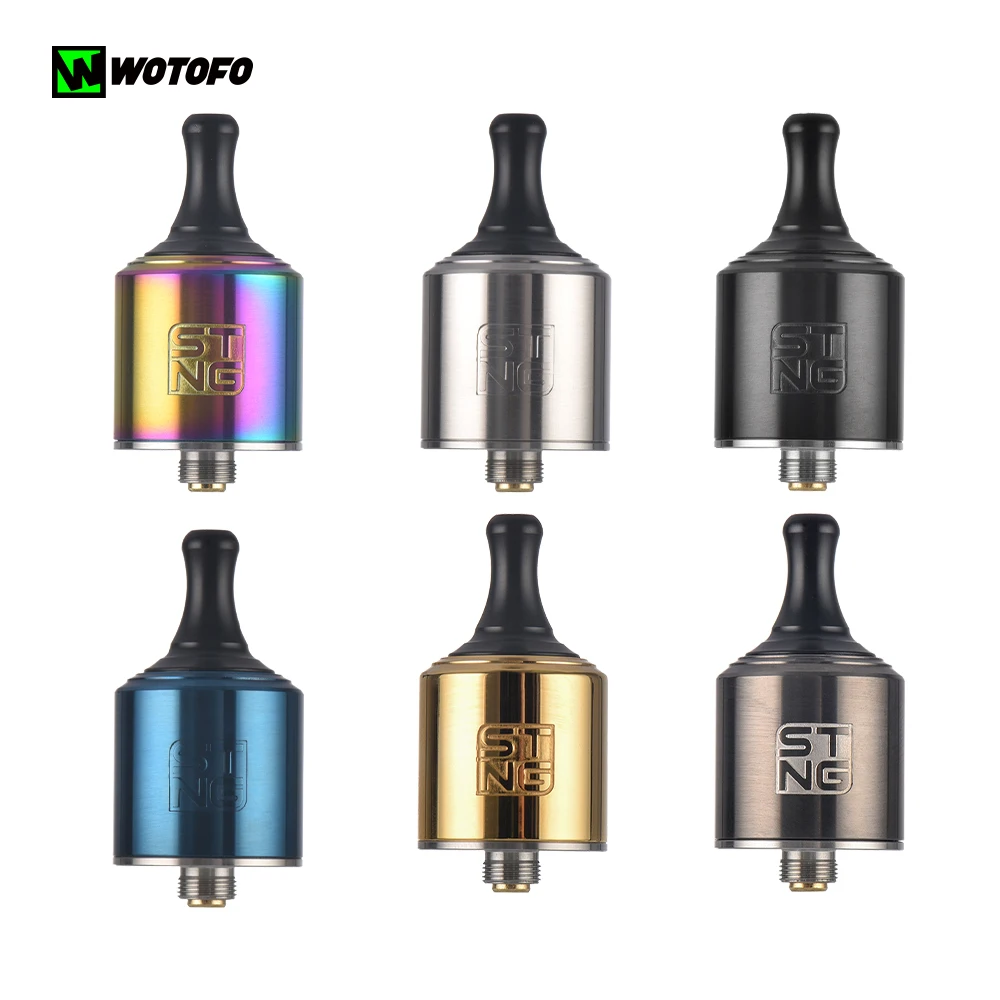 

Newest Original Wotofo Stng MTL RDA 22mm Vape Tank Single-strand Dual Core E Cigarette atomizer fit 510 thread box mod vaporizer