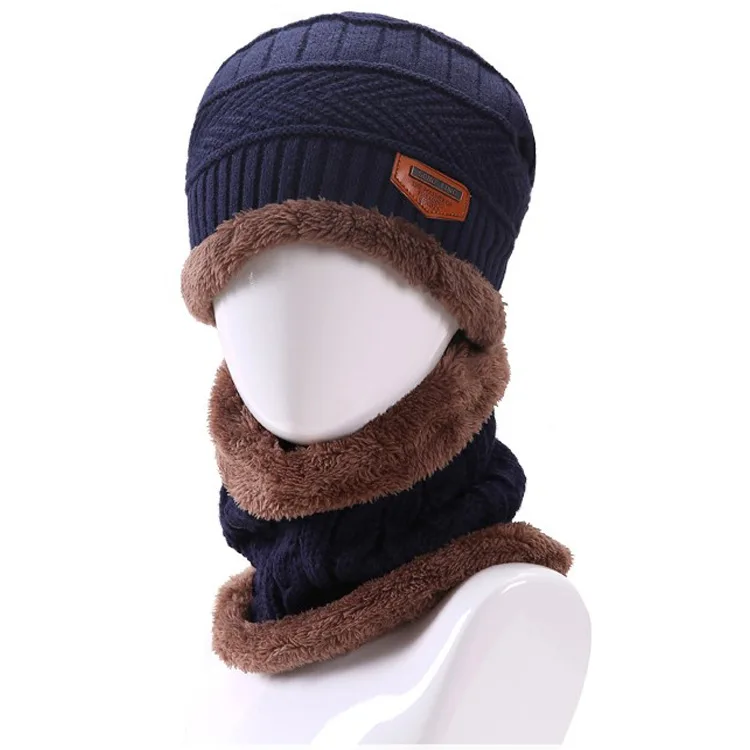Зимняя Маска для шеи Теплая Шапка Вязаные Лыжные нагрудники шапка Снежный Спорт снегоход Мужская Дамская шапка куполообразная шапка утолщенная шарф маска