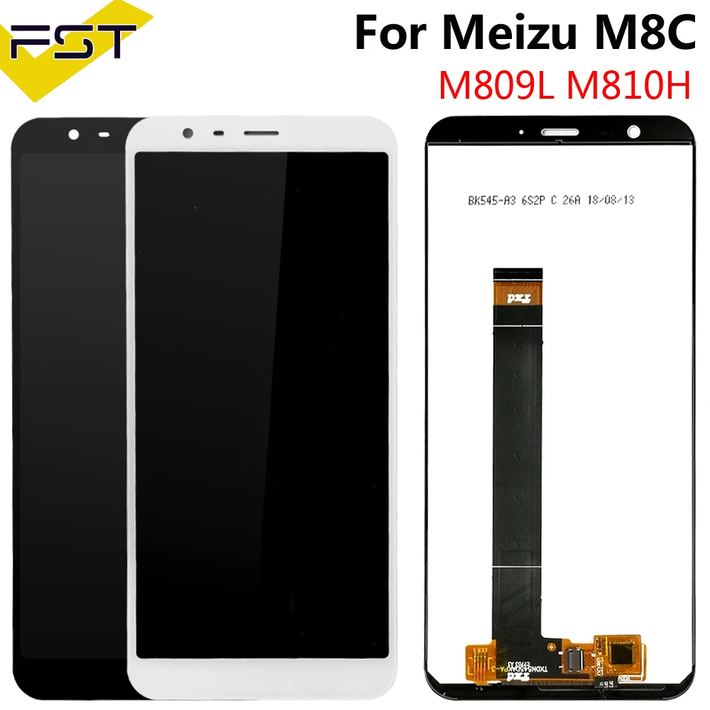 5 45 дюйма новинка 2018 ЖК-дисплей для Meizu M8C кодирующий преобразователь сенсорного