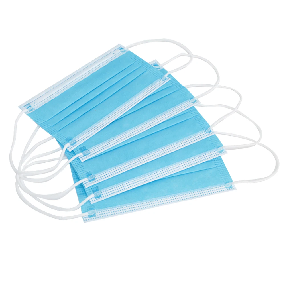 

20pcs/pack Face Mask Non Woven Disposable Face Respirator Mask 3Layer Earloop Activated Carbon Anti-Dust proof Mouth Safety Mask