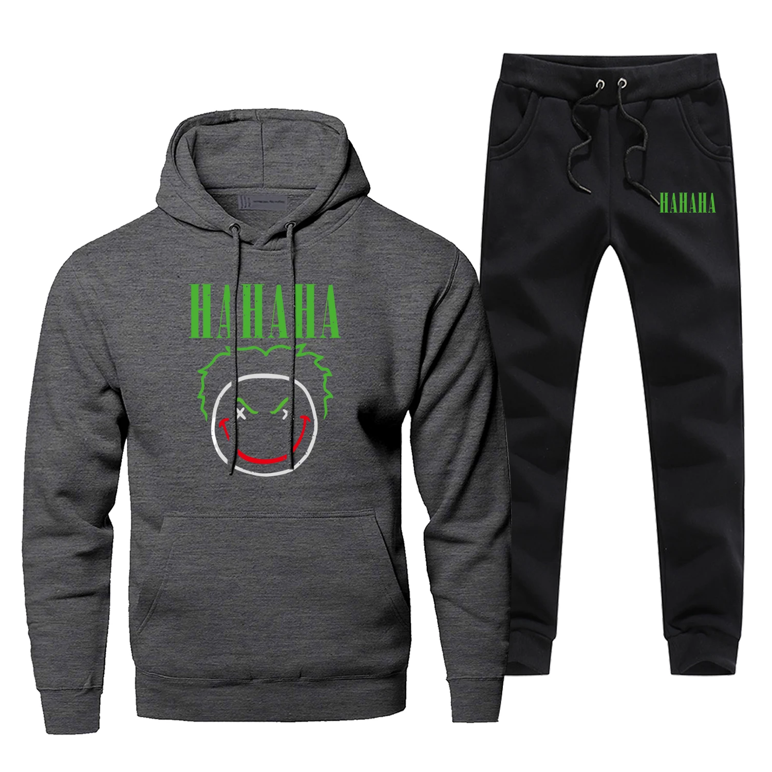 

Joker Hoodie Pants Set Hahaha Villain Men Sweatshirt Male Hoodies Sweatshirts Mens Sets Two Piece Pant Pullover Jack Napier Coat