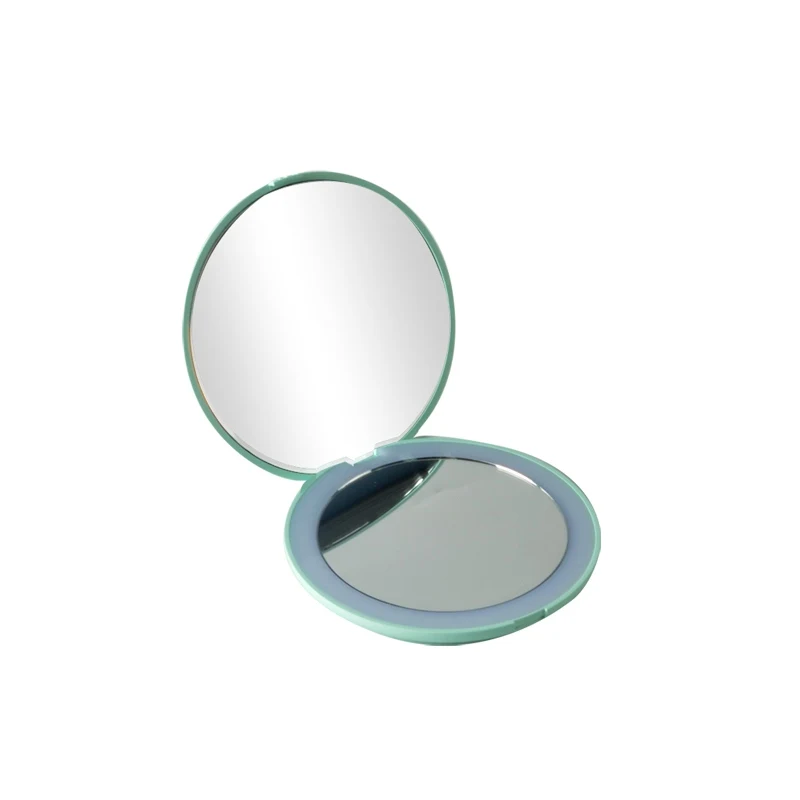 Светодиодное зеркало 10x HD Лупа косметическое зеркало с светильник Abs Материал портативное складное зеркало макияж K1