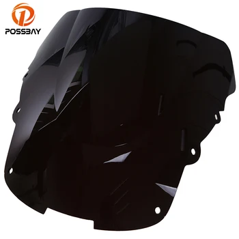 

POSSBAY Motorcycle Windshield Double Bubble Cafe Racer Scooter Windscreen Bicicleta Wind Deflector for Honda CBR 1100XX 96-07