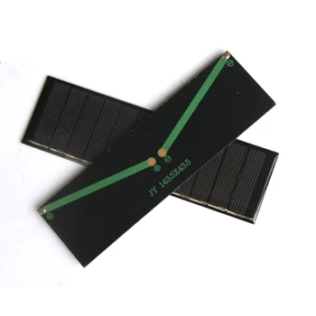 

0.6W 6V Solar Panel Polycrystalline Solar Cell Small Solar Power Battery Charger Solar Led Light 143.5*43.5MM 10pcs