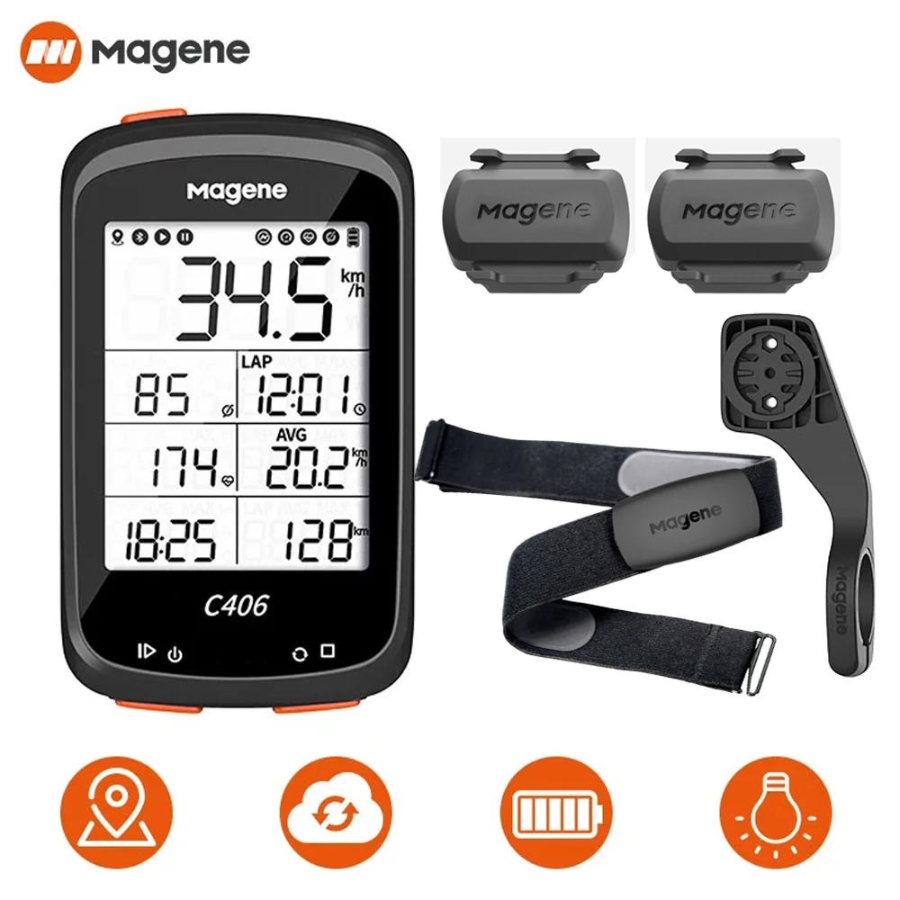 NEWBOLER Magene H64 Bluetooth ANT + частота сердечных сокращений Сенсор спидометр для Bryton IGPSPORT