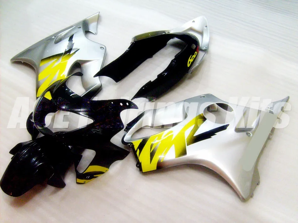 

New ABS Motorcycle Fairings Kit Fit for HONDA CBR600 F4 FS 1999 2000 99 00 Bodywork set Custom Free Silver black yellow