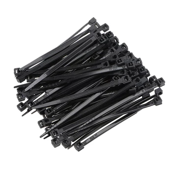 

uxcell 1000pcs Cable Zip Ties 60mmx2.5mm Self-Locking Nylon Tie Wraps organizing electrical wires management Black