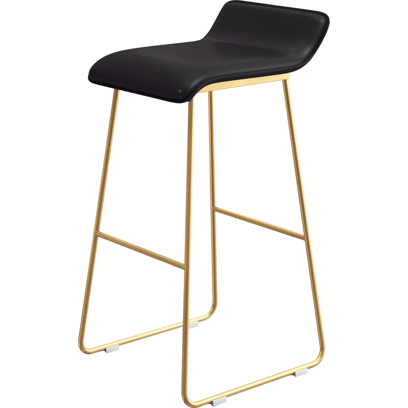 

Northern Europe Bar Chair Fashion Simple Iron Bar Chair Modern Coffee Bar Chair Front Desk Stool Bar High Chair