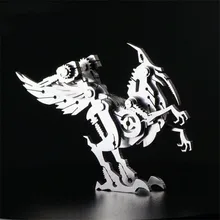 Rompecabezas de Metal 3D para niños, juguetes desmontables, modelo de pájaro, guerra de acero, ensamblado, DIY, regalos