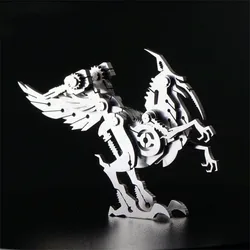 3d metal estilo animal puzzle extinção pássaro modelo de aço warcraft diy montado jigsaw destacável brinquedos presentes para crianças