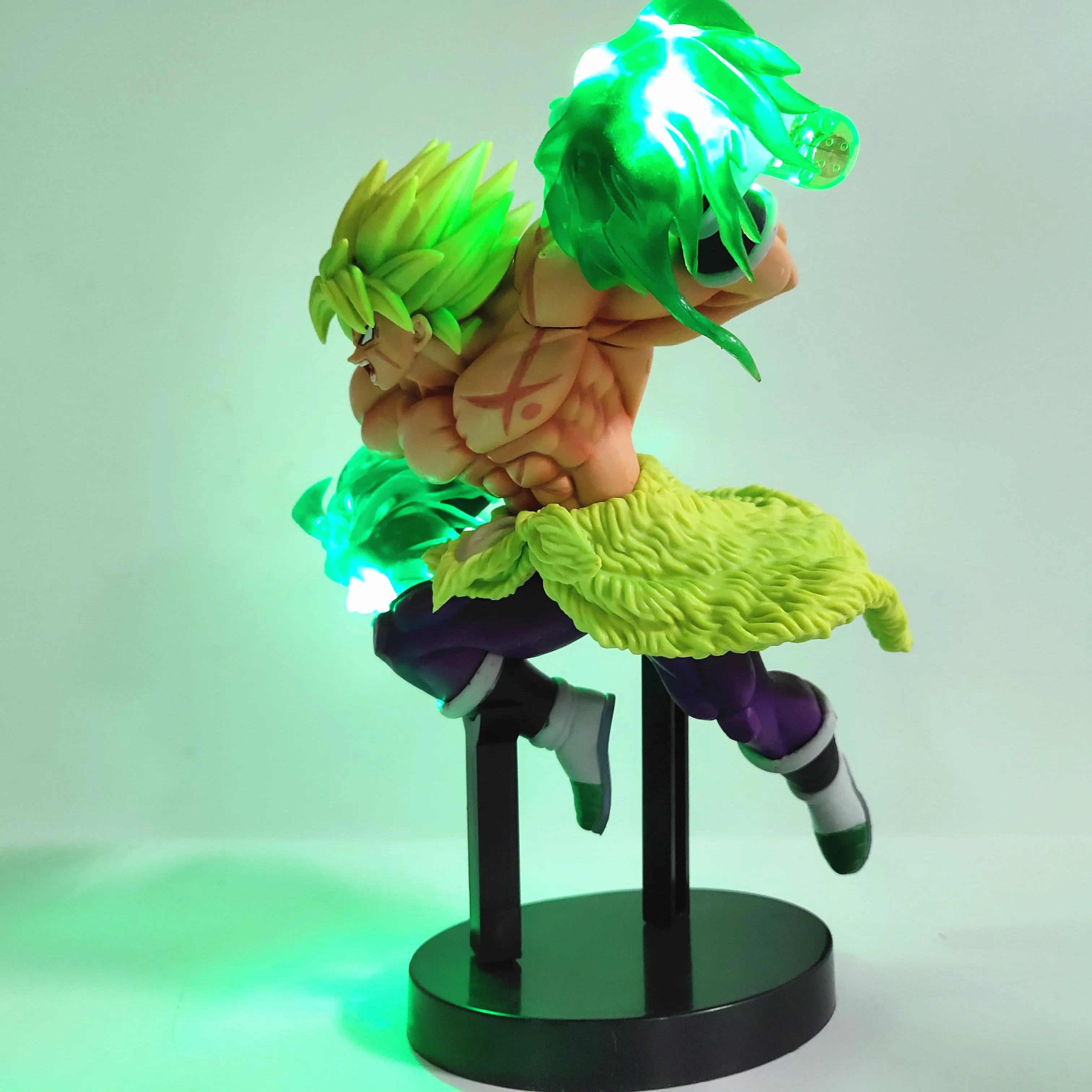 Dragon Ball Z Broly светодиодный эффект Фигурки игрушки аниме Dragon Ball Супер Broly Led Мощность сцены фигурка игрушка DBZ
