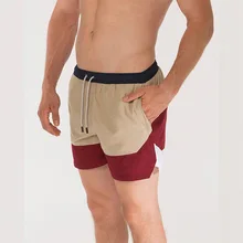 Мужские шорты для фитнеса бодибилдинга, мужские спортивные шорты для занятий спортом, дышащие быстросохнущие Спортивная одежда для бега, шорты для бега