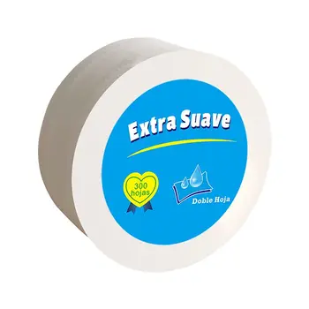 

4 rolls of toilet paper, large rolls of household