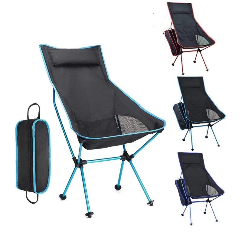 Chaise de plage pêche dossier long pliante portable pour pêche surfcasting et pêche depuis la plage
