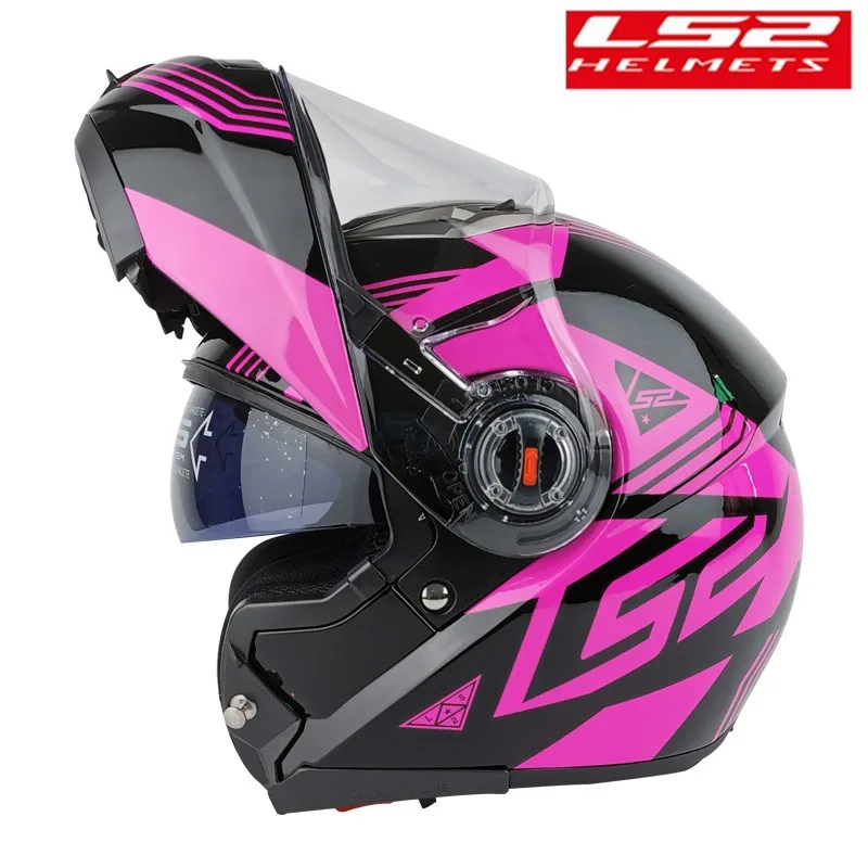 Original LS2 FF370 Modular Motorcycle Helmet Flip Up Man kask Capacete ls2 With Dual Visor Racing Casco Moto ECE Certification