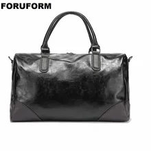 Масло воск кожаные сумки для мужчин большой емкости портативные сумки через плечо мужская мода ведро сумки для путешествий LI-2583