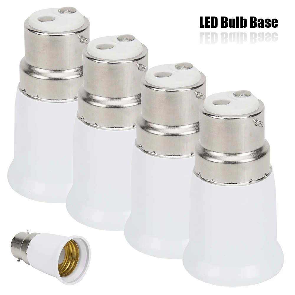 

Led Lamp Bulb Base Conversion Holder Converter Socket Adapter B22 E27Fireproof Material For Home Light&Lighitng