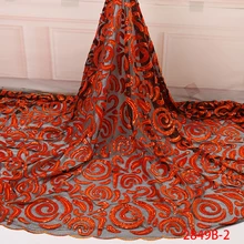 Новейшая нигерийская кружевная ткань высокого качества африканская бархатная кружевная ткань вышивка блестками кружево для африканского кружевного материала 2849b