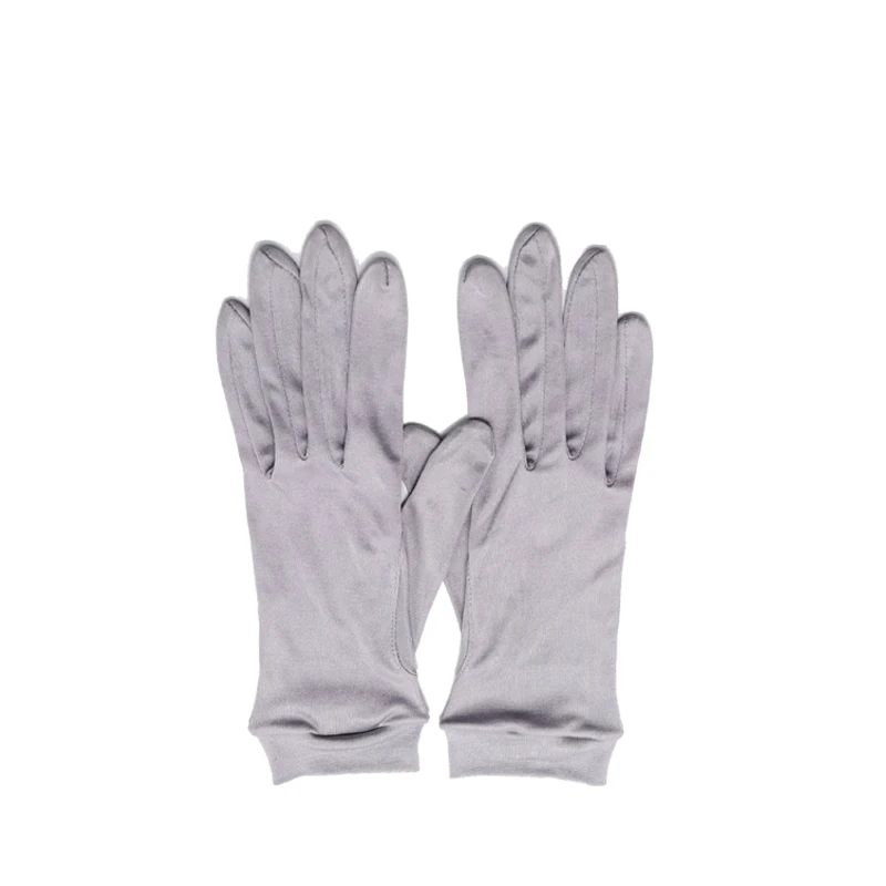 100% Mulberry Silk Gloves for Women Men Decoration Solid Color Handschuhe black white female golves for all seasons mens brown gloves Gloves & Mittens