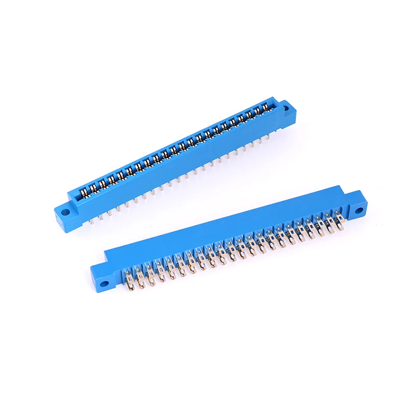 1pc 2 X 22 PIN 44 Pin 3.96mm PCB Card Edge Connector Dual Gold Slot Solder Socket